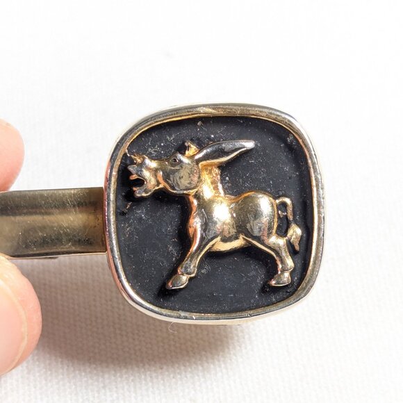 Braying Donkey short Tie Clip, Tie Bar, money clip US Democratic Party - Picture 5 of 6